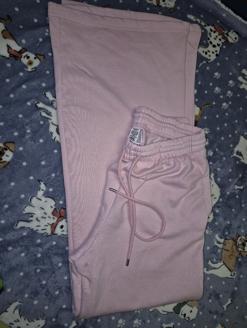 Womens Pink Drawstring Lounge Pants